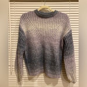 Target ombré blue, white and purple sweater, XS